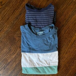 Boys Cat & Jack Kids Striped and Color Block T-Shirts- Blue and Green